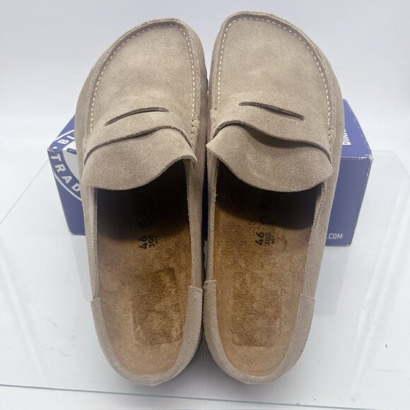 Birkenstock Naples Wrapped Clog Suede Leather Taupe Mens EU 42 US 9- 9.5 Wide - Picture 11 of 11